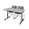 Kobe Rectangle Tables > Training Tables > Kobe Training Table & Chair Sets, 48 W, 30 L, 29 H, Maple MKTRCT4830PL44BE - alternate 1